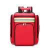 Red empty backpack